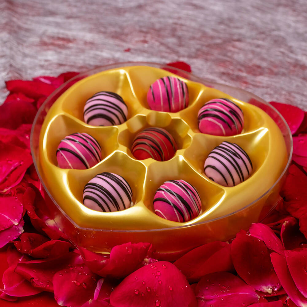 Dibha Ruchoks Valentines Special Assorted Chocolate Truffles Heart Shape Box