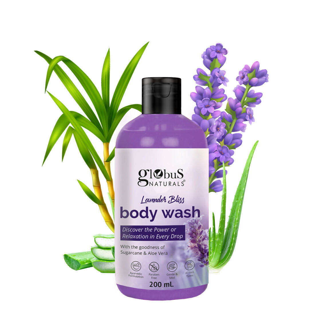 Globus Naturals Lavender Body Wash - Distacart