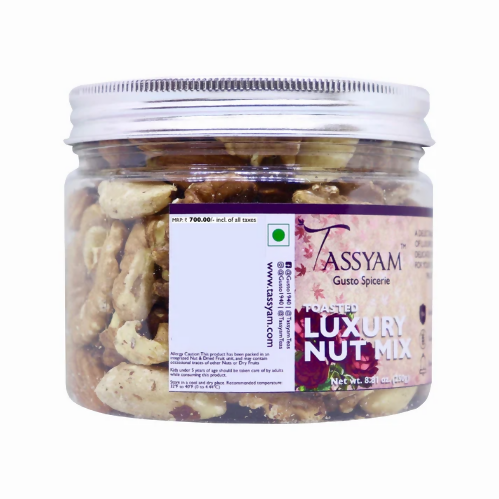 Tassyam Organics Luxury Toasted Nut Mix - Distacart