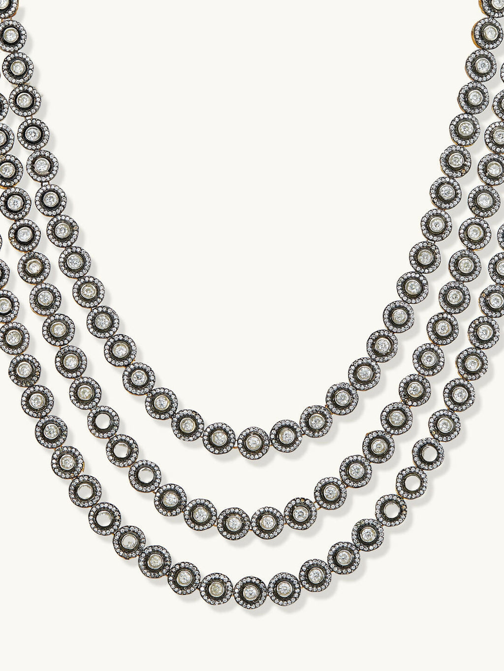 Nuyug 22k Gold Plated Multi-Layered Necklace