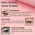 BOBI Self Adhesive Eyelashes SA47 Fox Lash Style – Outer Edge Lift