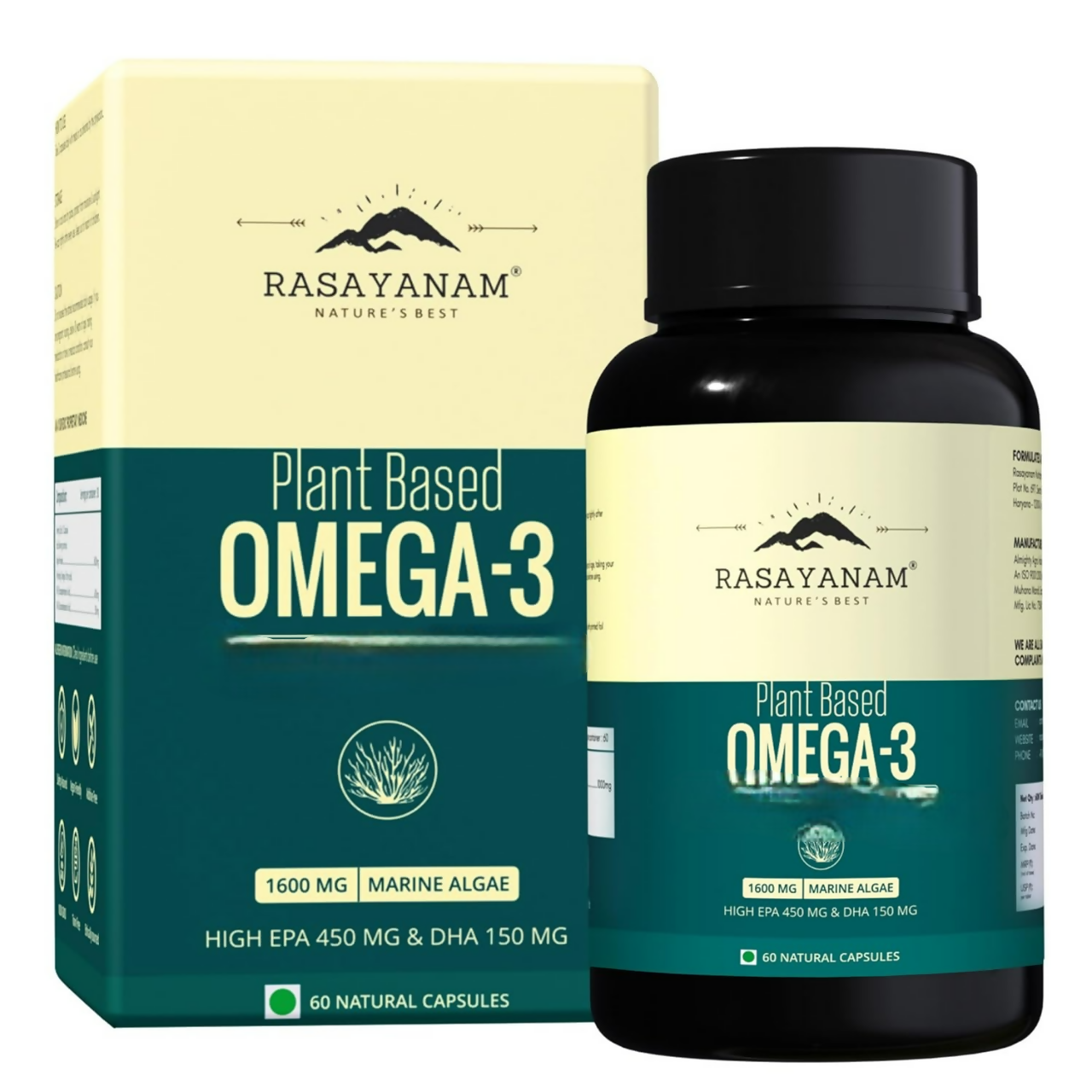 Rasayanam Plant Based Omega-3 Capsules - Distacart
