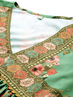 Ahalyaa Women's Traditional wear Ethnic Dress - Green - Distacart
