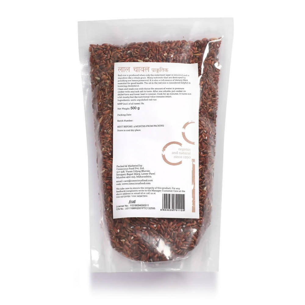 Conscious Food Natural Red Rice (Patni)