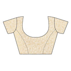 Vamika Chanderi Cotton Foil Print Cream Blouses