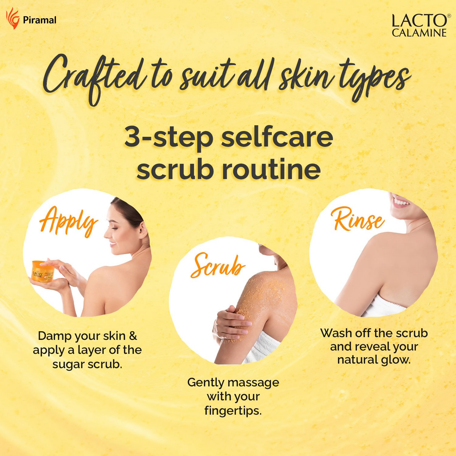 Piramal Lacto Calamine Vitamin C Sugar Body Scrub