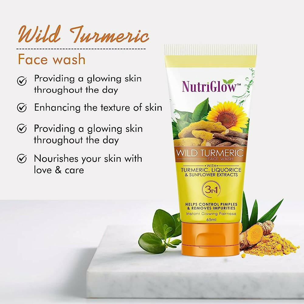 NutriGlow Wild Turmeric Face Wash - Distacart