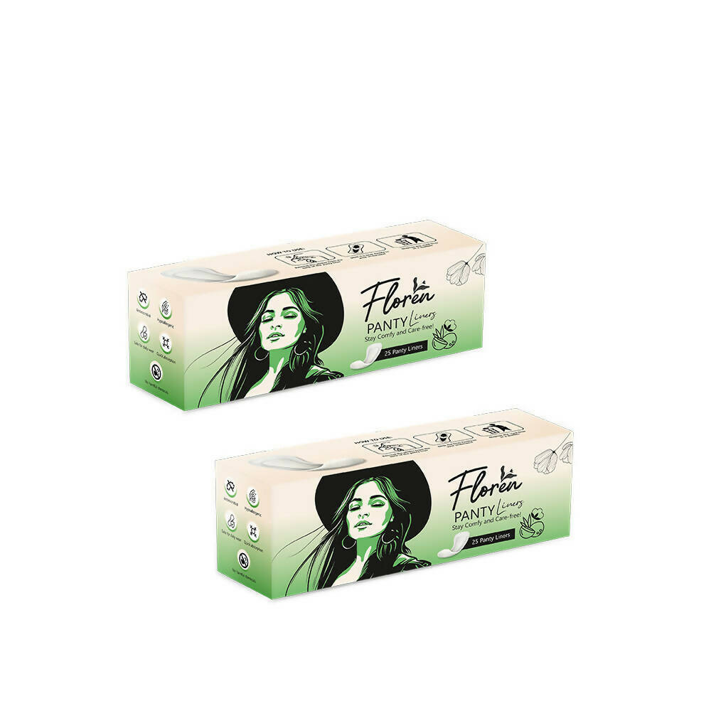 Floren Panty Liners Curvy Design for Extra Comfort