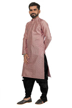 DEIANA'S Fancy Black Dhoti Embroidery kurta Set For Men's (Peach)
