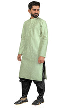 DEIANA'S Fancy Black Dhoti Embroidery kurta Set For Men's (Pista)
