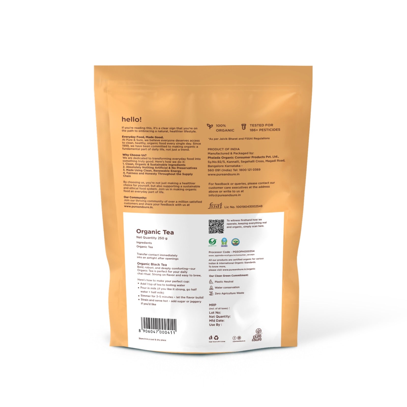 Pure & Sure Organic Tea Powder - Distacart