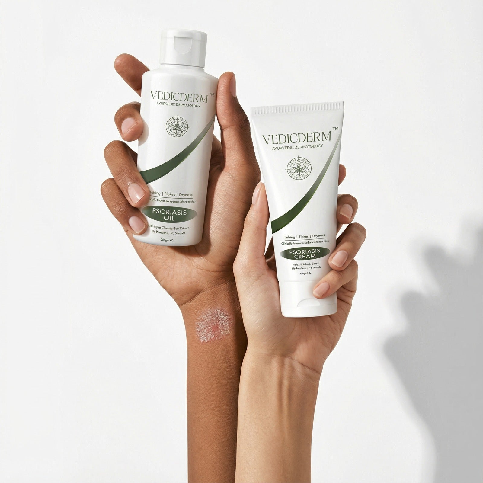 VedicDerm Sensitive Skin Bundle for Psoriasis, Eczema, Atopic Dermatitis - Distacart