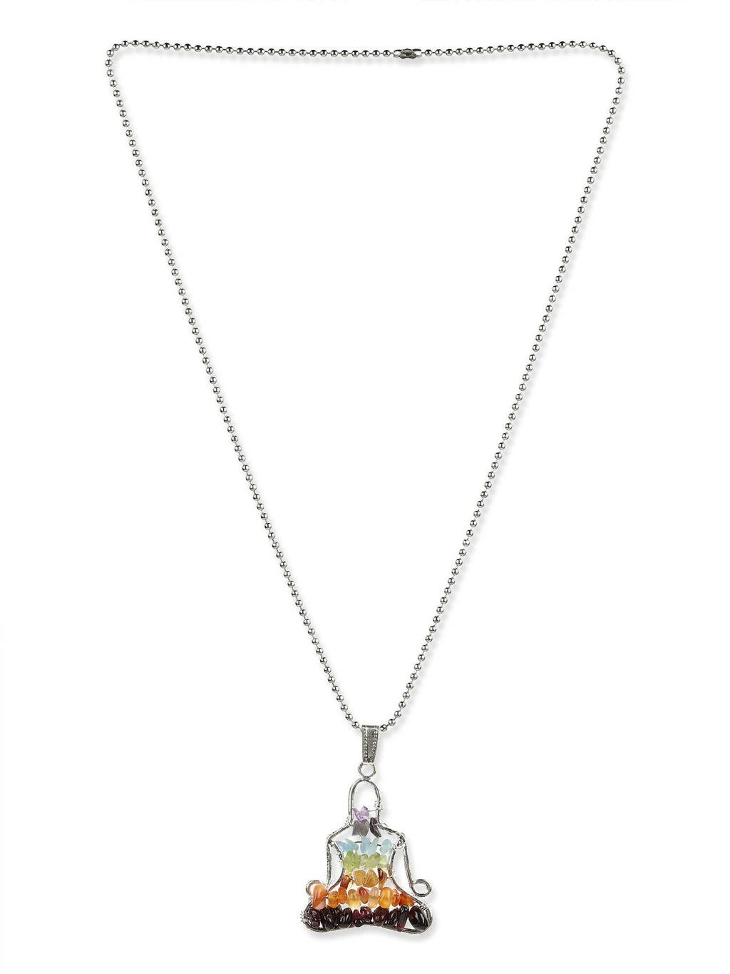 Women's Silver-Toned Blue Silver-Plated Handcrafted Chain - Ruby Raang - Distacart