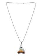 Women's Silver-Toned Blue Silver-Plated Handcrafted Chain - Ruby Raang - Distacart
