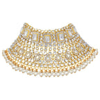 Jewel City Complete Bridal Kundan Jewelry Set - 8-Piece Royal Indian Wedding Collection with Choker, Rani Haar, Earrings, Maang Tikka & Mathapatti