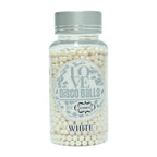 confect white disco balls sprinkles 6 mm 120 gms