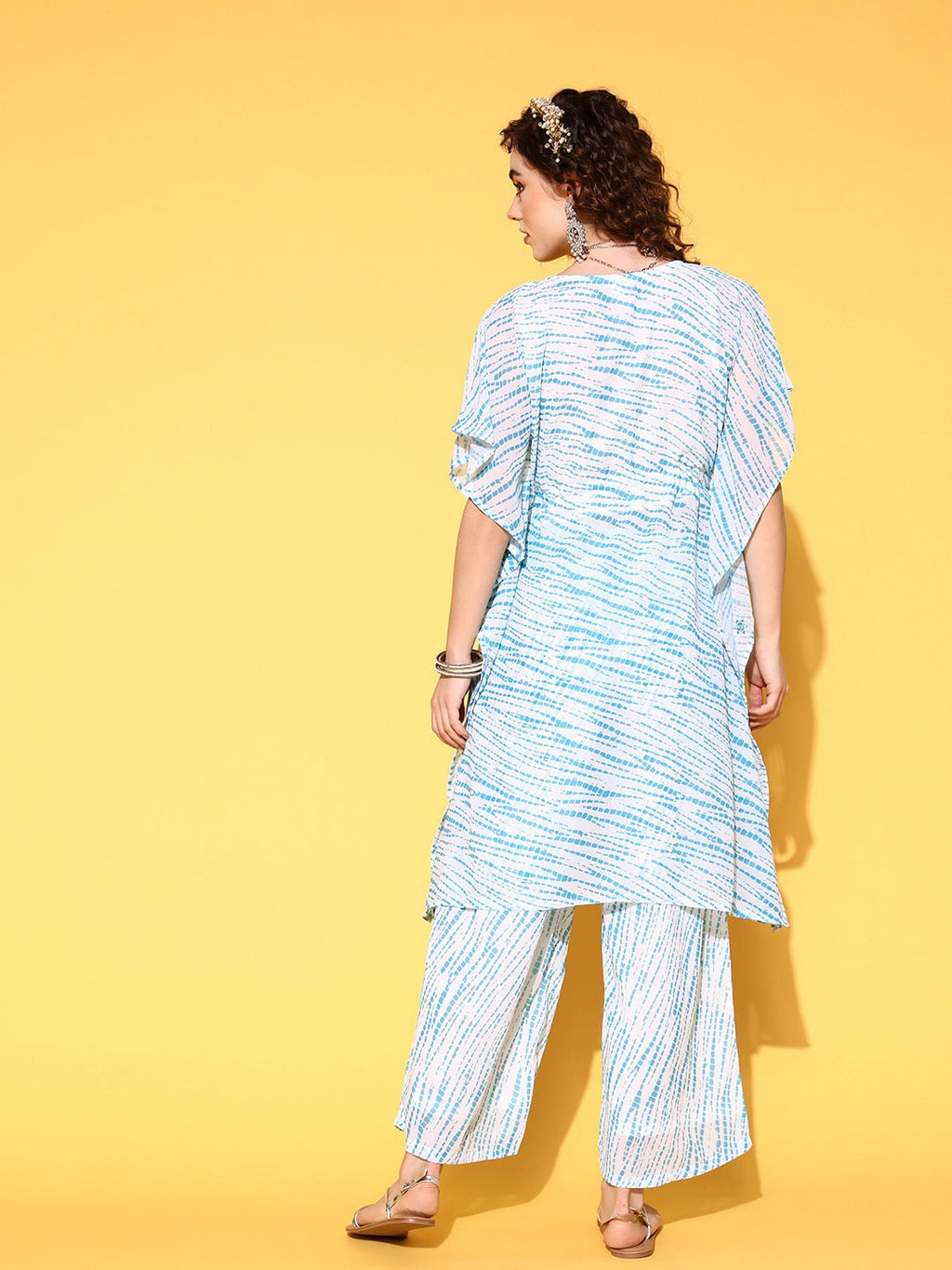 Yufta White Printed Co-ord Set