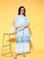 Yufta White Printed Co-ord Set