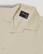 Fabmade Men’S Beige Cotton Shirt