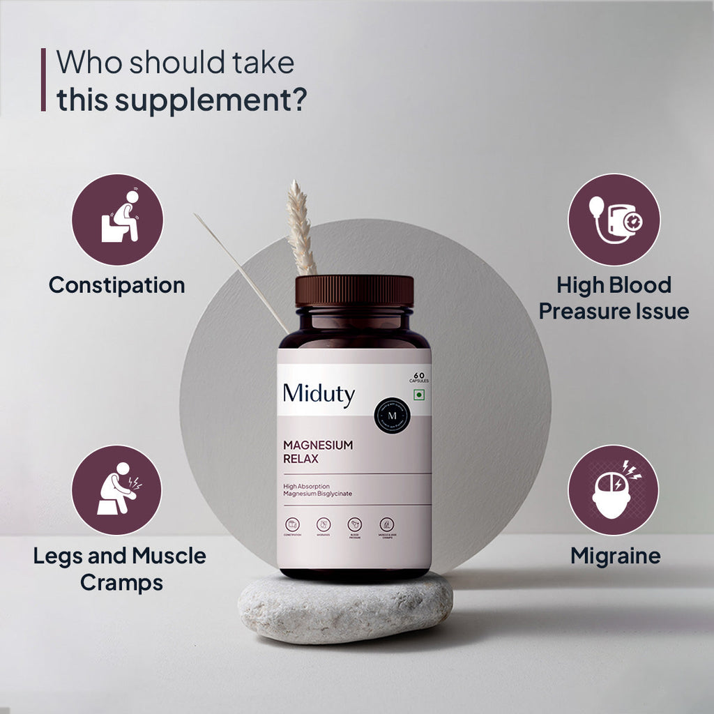 Miduty by Palak Notes Magnesium Relax Capsules - Distacart