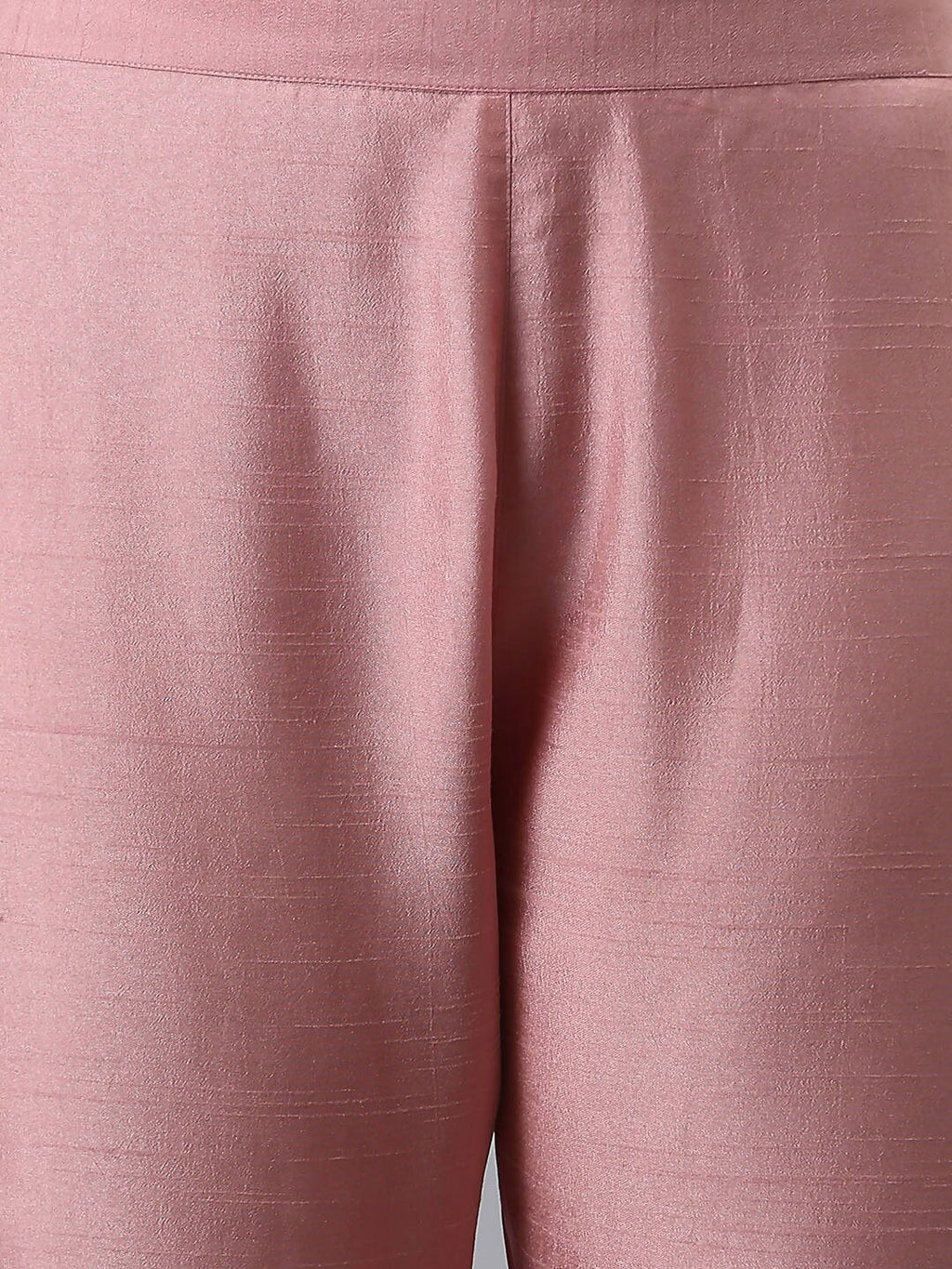 Janasya Mauve Woven Design Kurta with Trousers - Distacart