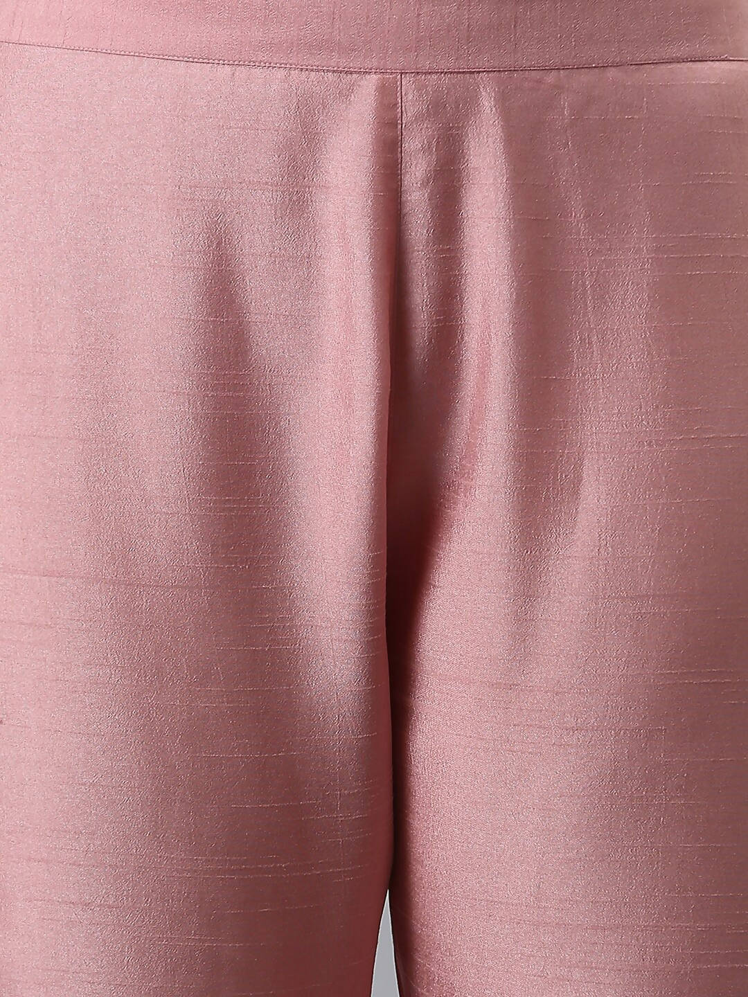 Janasya Mauve Woven Design Kurta with Trousers - Distacart