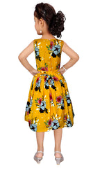Asmaani Kids Party Wear Stylish Dresses, Perfect for Parties, Functions & Vacations - Mustard