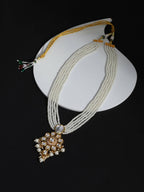 Gold-Toned White Brass Gold-Plated Necklace - Ruby Raang - Distacart
