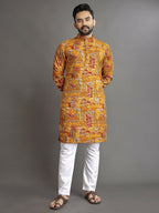 Anaita Multicolor Printed Cotton Straight Kurta