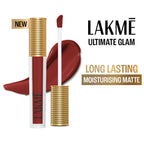 Lakme Ultimate Glam Matte Liquid Lipstick - Crimson Rose