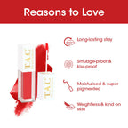 TAC - The Ayurveda Co. Liquid Matte Miss Red Lipstick