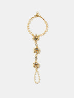 Ruby Raang Moon Pearl Hand Chain - Distacart