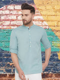 Even Apparels Men's Pure Cotton Green Kurta