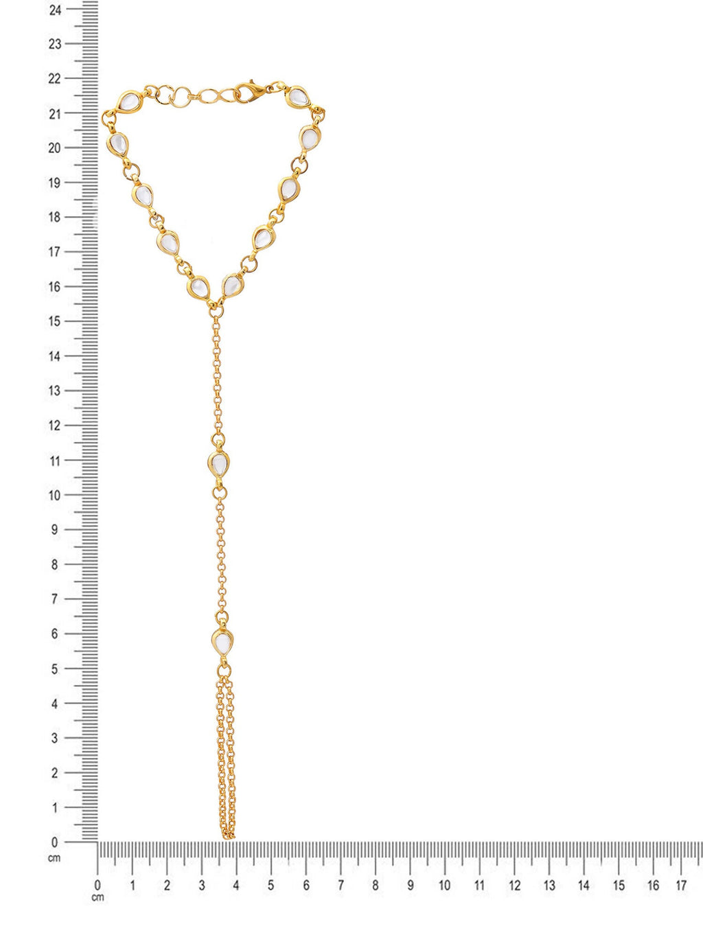 Ruby Raang Kundan & Gold Haath Phool - Distacart