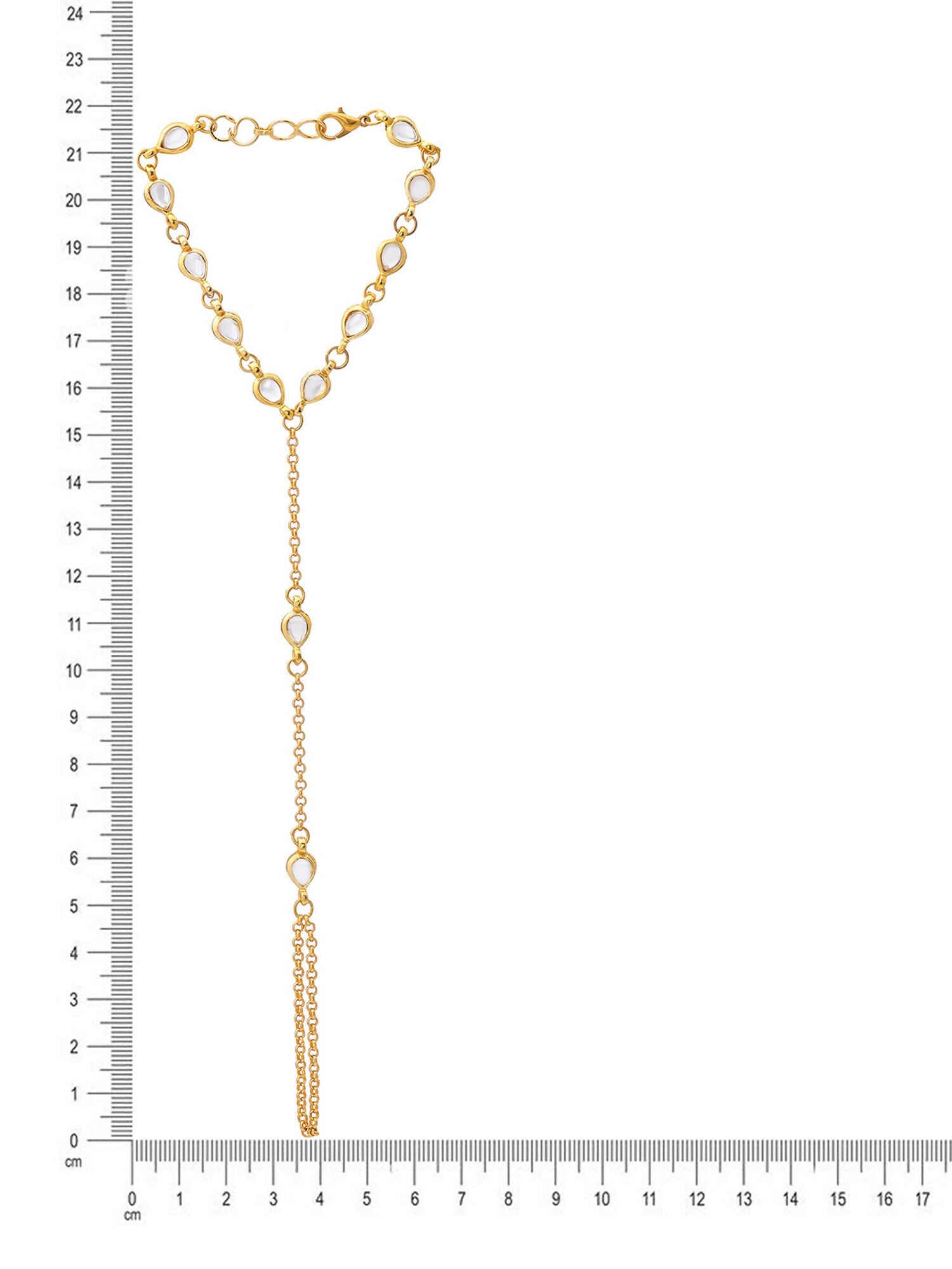 Ruby Raang Kundan & Gold Haath Phool - Distacart