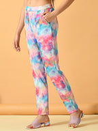 Myshka Women's Multi Slim Fit Party Trouser