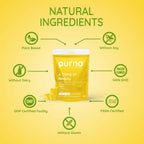 Purna Gummies Vitamin C Lemon Gummies with Vitamin D3, and Zinc for Immunity & Clear Skin