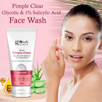 Globus Naturals Herbal Pimple Clear Glycolic & 1% Salicylic Acid Face Wash - Distacart