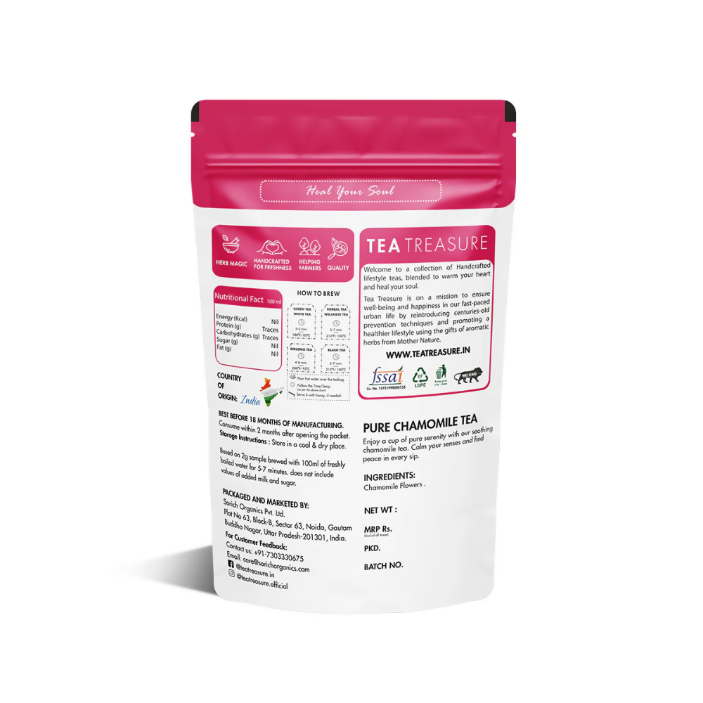 Tea Treasure Pure Chamomile Tea - Distacart