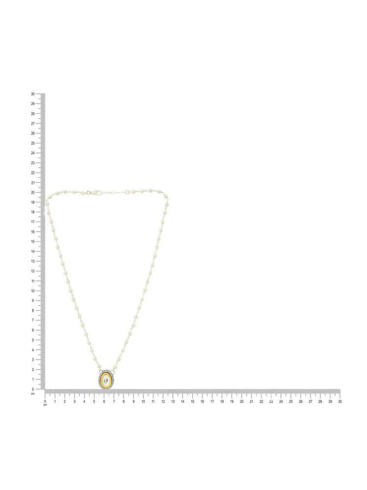 Beaded Kundan Necklace - Ruby Raang