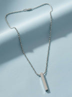 NVR Men's Silver Plated Chain With Pendant
