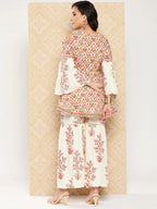 Yufta Women Printed Pure Cotton Ethnic Co-Ords