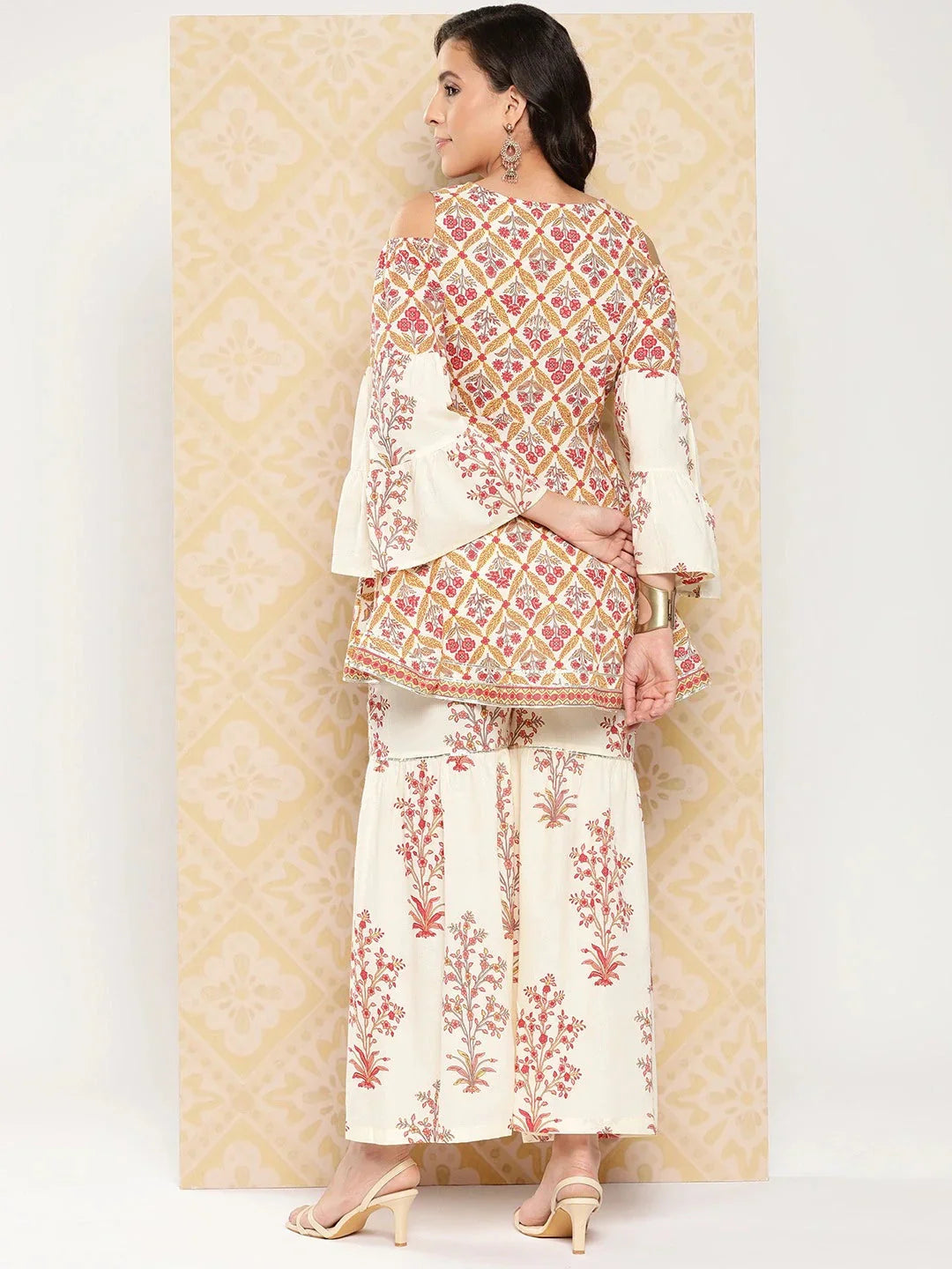 Yufta Women Printed Pure Cotton Ethnic Co-Ords