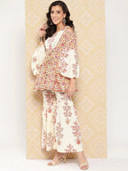 Yufta Women Printed Pure Cotton Ethnic Co-Ords
