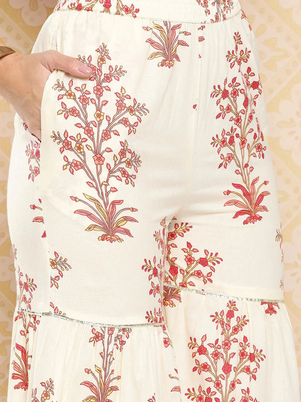 Yufta Women Printed Pure Cotton Ethnic Co-Ords