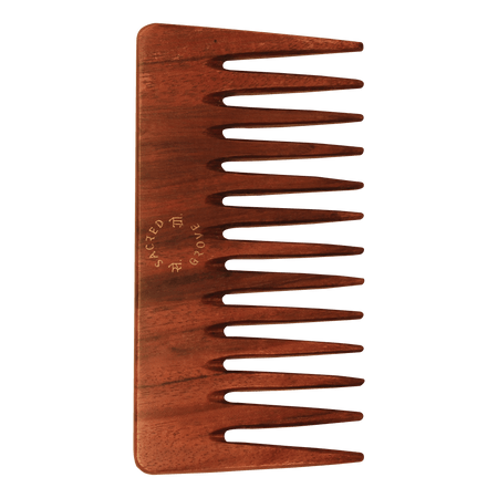 Sacred Grove Wide Tooth & Detangling Teak Wood Comb