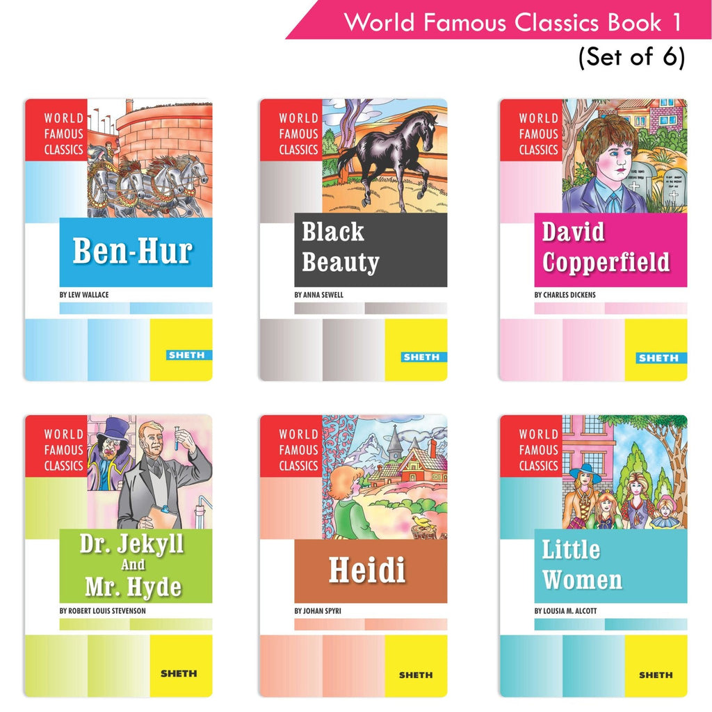 World Famous Classics Book 1 (Set of 6)| Ages 8-15 Year - Distacart