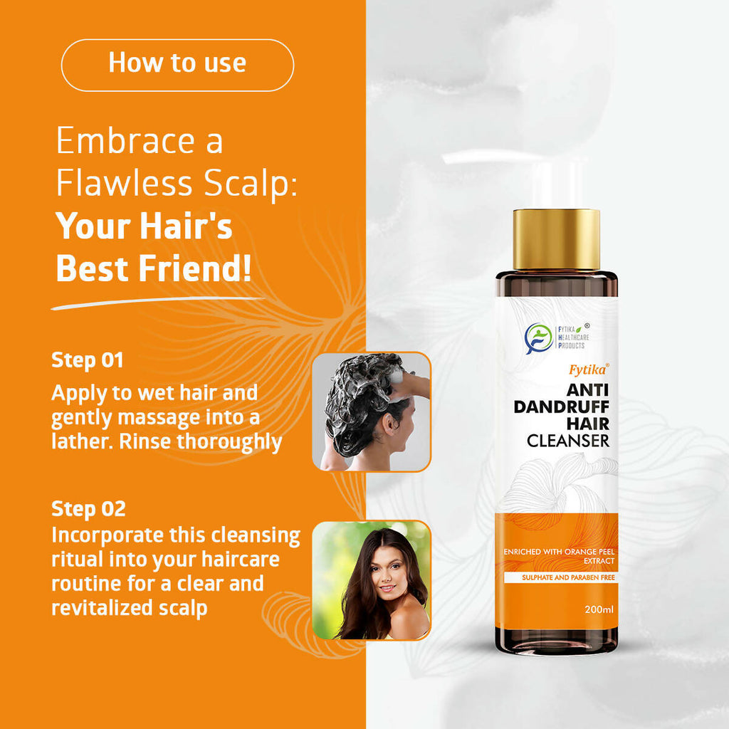 Fytika Anti dandruff Hair Cleanser with Orange Peel Extract