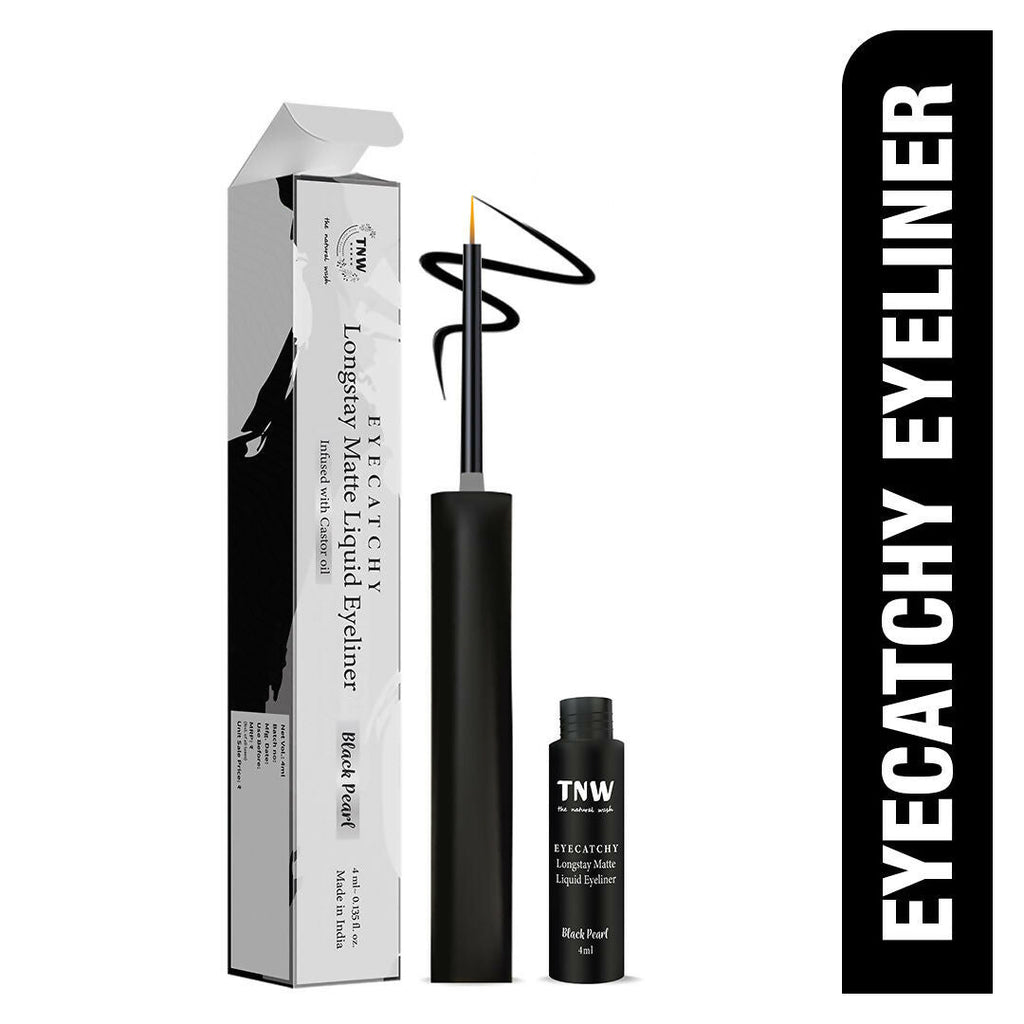 The Natural Wash Eyecatchy Longstay Matte Liquid Eyeliner - Black Pearl