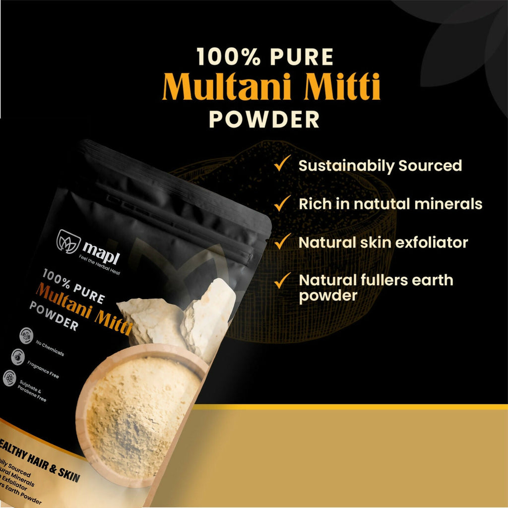 MAPL Multani Mitti Natural Fullers Earth Powder - Distacart